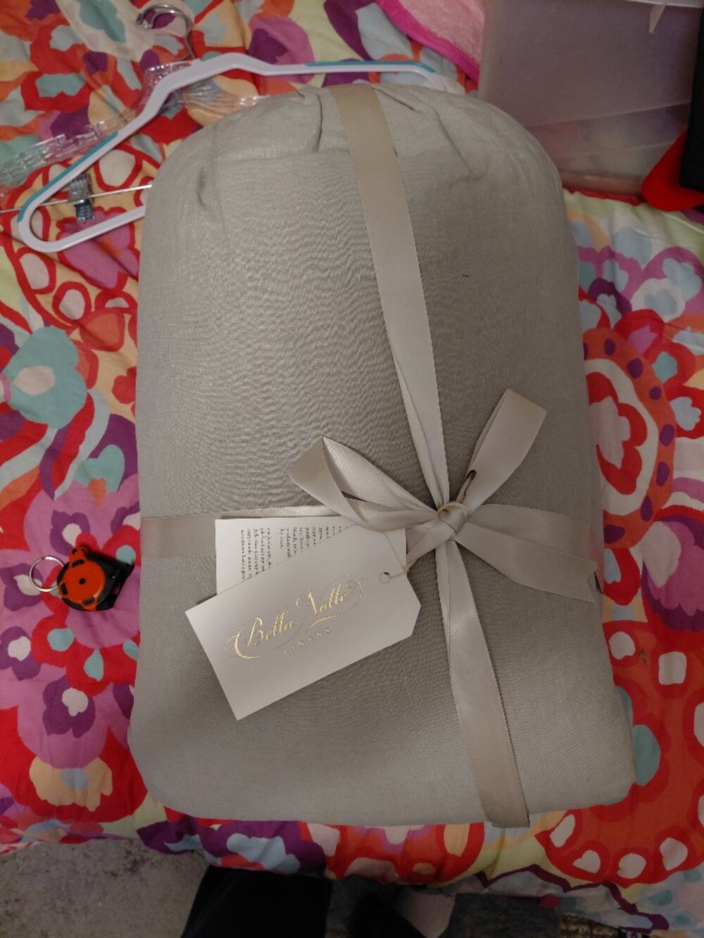 Bella Nolte Linens Bolster Pillow, 9X39, White, NEW